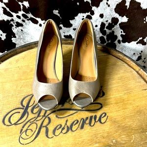 Clarks Peep Toe Heels